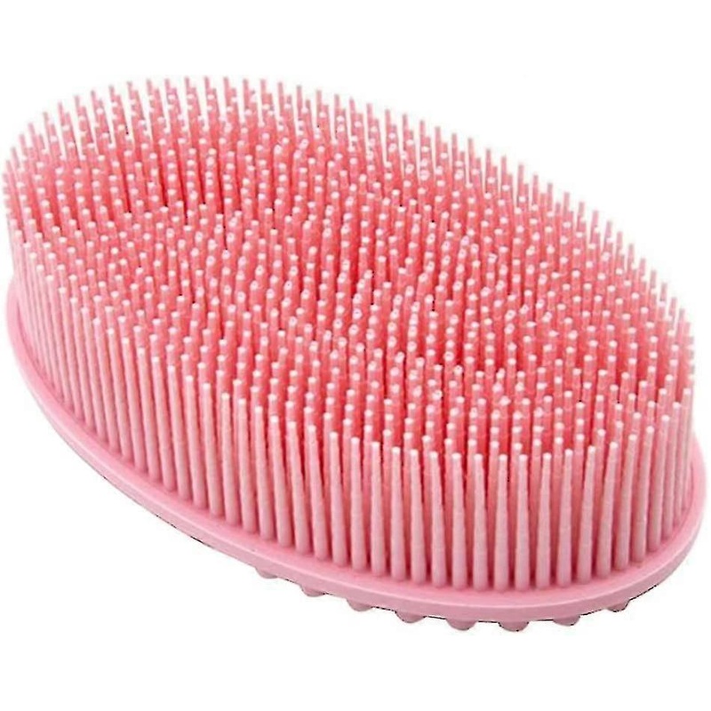 2 Pack Exfoliating Body Brush, Silicone Exfoliating Body Brush, Soft Bristles, Pink