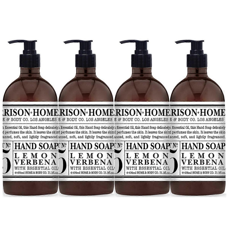 Garrison + Home Plastic Hand Soaps – Lemon Verbena – 21.5 Fl Oz/4pk