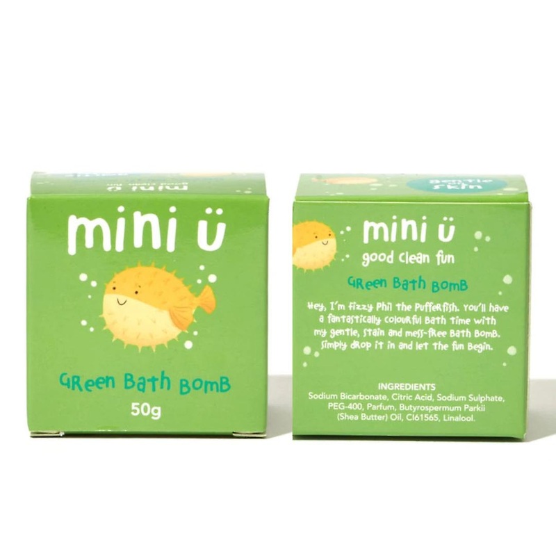 Mini-U Single Green Bath Bomb 50 g