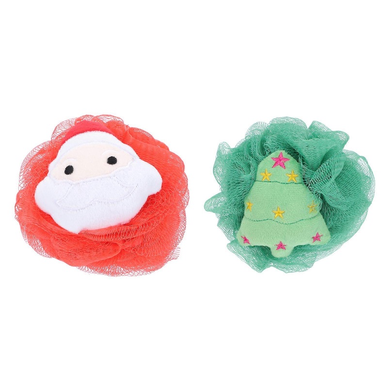 Supple Shower Balls for Bath Cleaning 10Pcs Xmas Style Practical Tools
