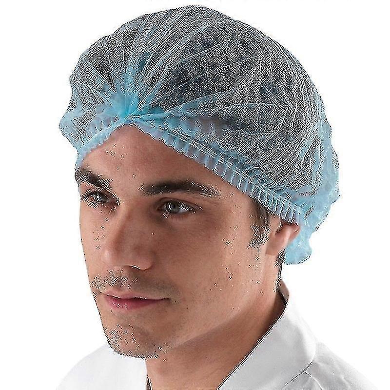 100x Disposable Hair Net Head Cover Cap Anti Dust Hat