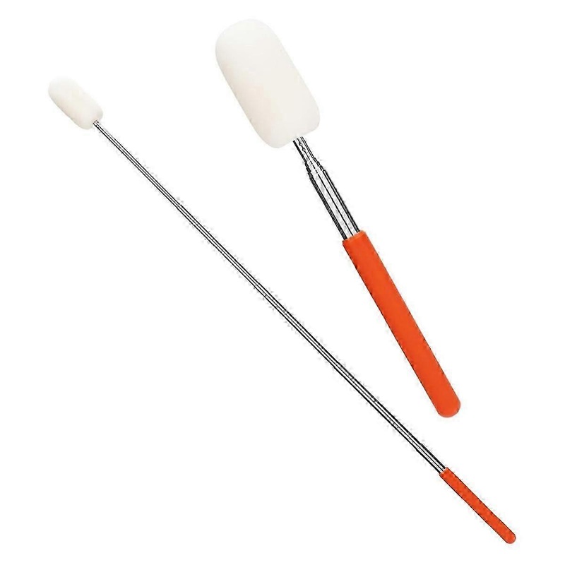 2pcs Telescoping Sponge Stick for Pottery, Retractable Ceramic Mud Tools Clay Sponge on A Stick with Handle