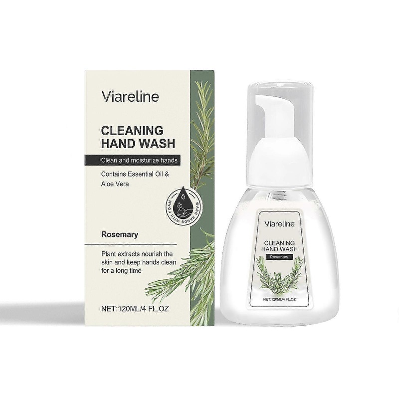 Rosemary Foaming Hand Sanitizer – Gentle, Moisturizing, Antioxidant-Rich Hand Cleanser with Refreshing Scent, 120ml