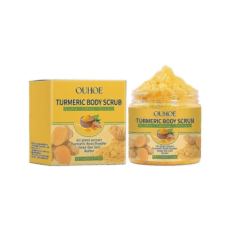 Turmeric Body Exfoliating Scrub, Gentle Exfoliating Dead Skin Hydrating Exfoliating Scrub