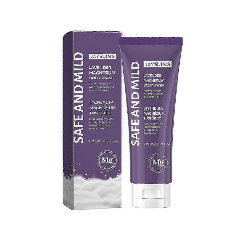 2025 Jaysuing Lavender Magnesium Shower Gel Body Gentle Cleansing Moisturizing Fragrance