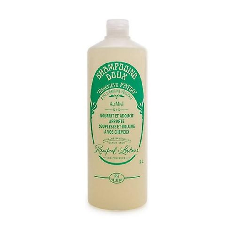 Natural honey shampoo, honeysuckle scent 1 L