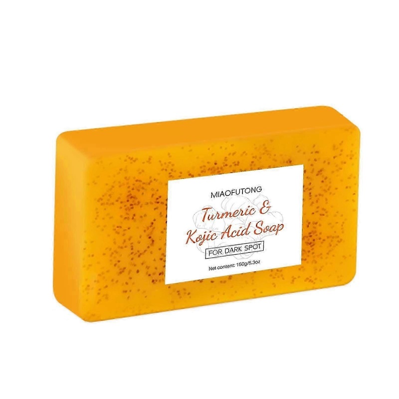 Turmeric Soap With Kojic – Lemon Turmeric Soap With Ginger Particles Soap – 150g PU4359