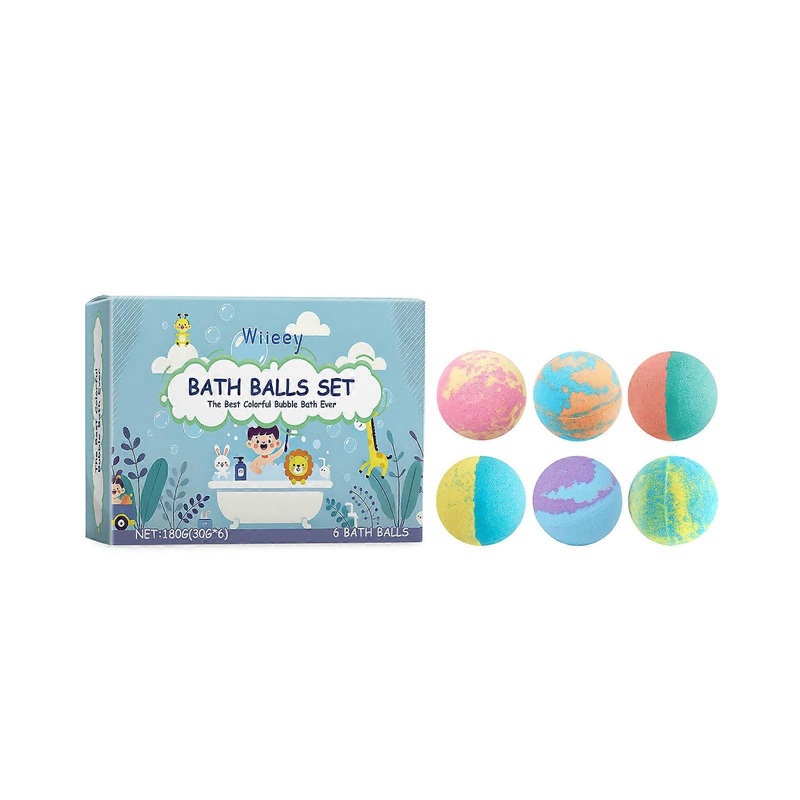 Wiieey children’s bath ball children’s bath moisturizing bubble fragrance plant flower fragrance cleans the skin