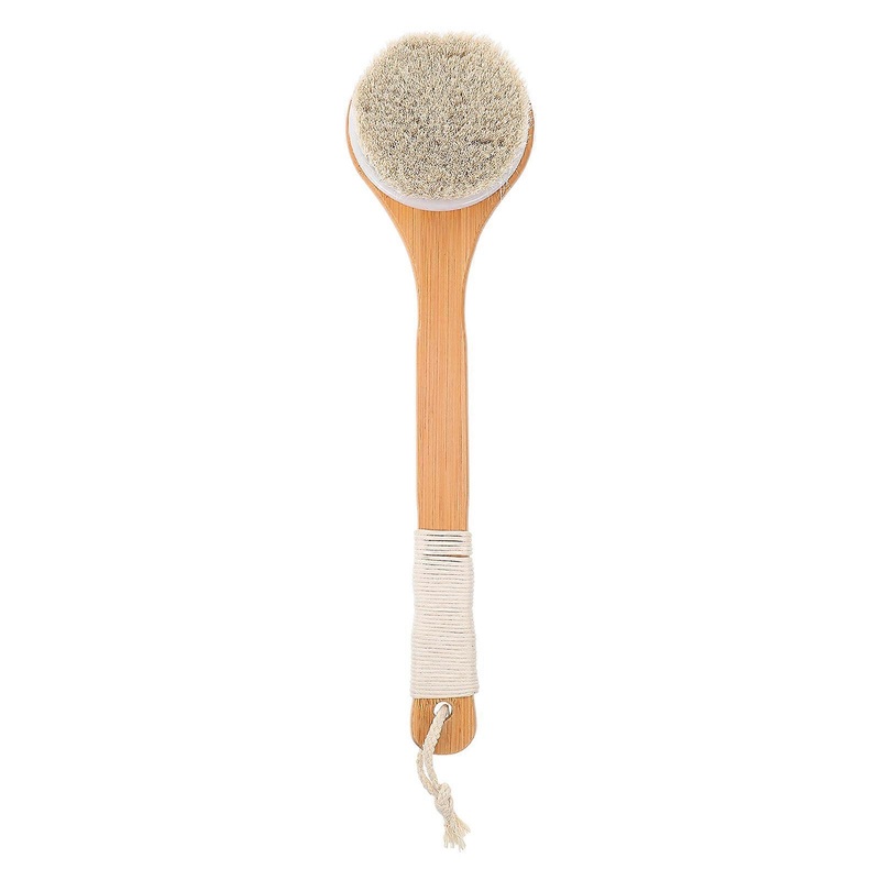 1Pc Comfortable Back Bath Long Handle Wooden Back Cleaning