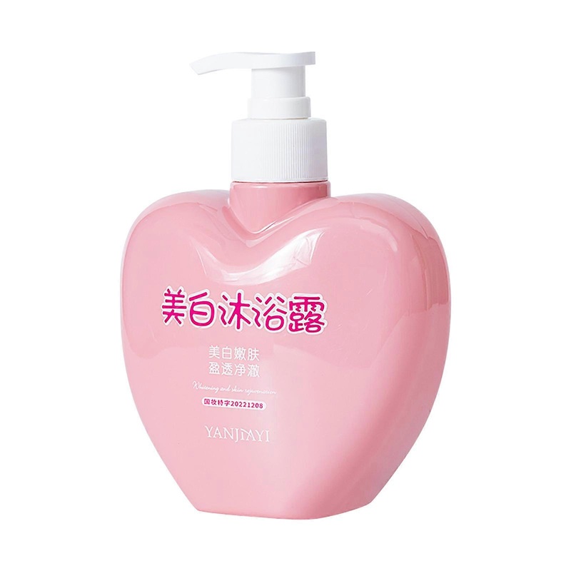 Whitening Bath Gel, Peach Whitening Bath Gel, Whitening Bath Gel, Moisturizing And Exfoliating Bath,200ml