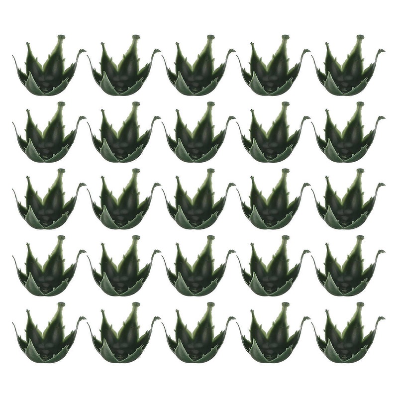 1 Set 50Pcs Flowers Rose Receptacles Calyxes Artificial Soap Flowers DIY Materials (Green)