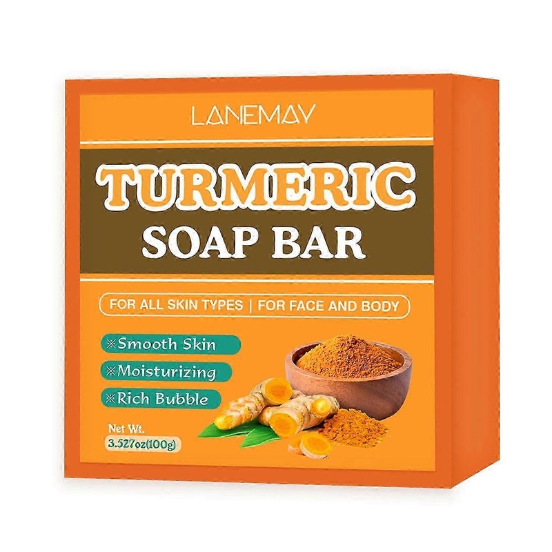 Turmeric Soap Bar for Face & Body Cleanser, Organic Turmeric Soap, Smooth Skin and Moisturizing,Handmade Turmeric Face Soap Ginger Soap