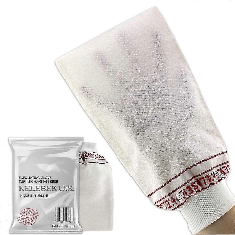 (2 Count Medium) Kelebek Premium Natural Exfoliating Gloves, Turkish Hammam Kese, Original Exfoliating Mitt, Body Scrub For Men And Women