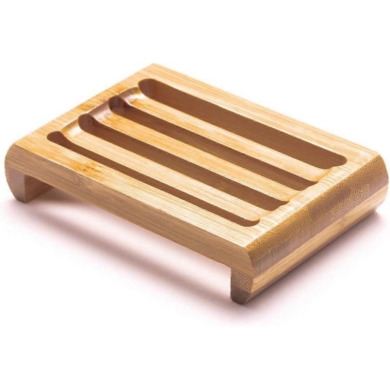 1pcs Bamboo soap dish – 11cm x 8.1cm x 2.1cm – Eco-friendly product, eco-friendly gift