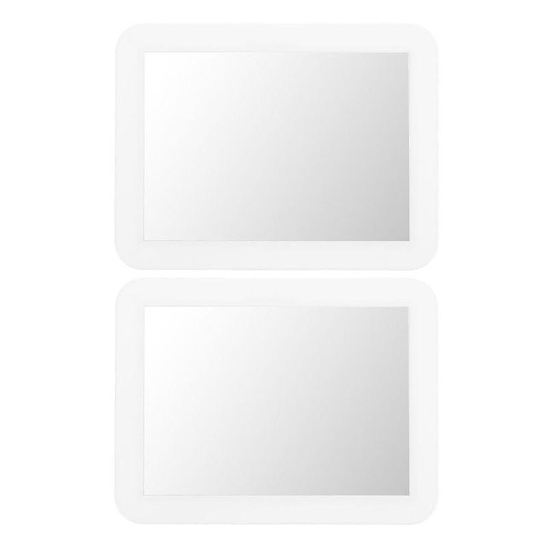 2pcs Magnetic Locker Mirror Small Mirror for School Locker Bathroom Office Rectangular Mirror with Magnetic Backing Decorative Mirror for Attaching on