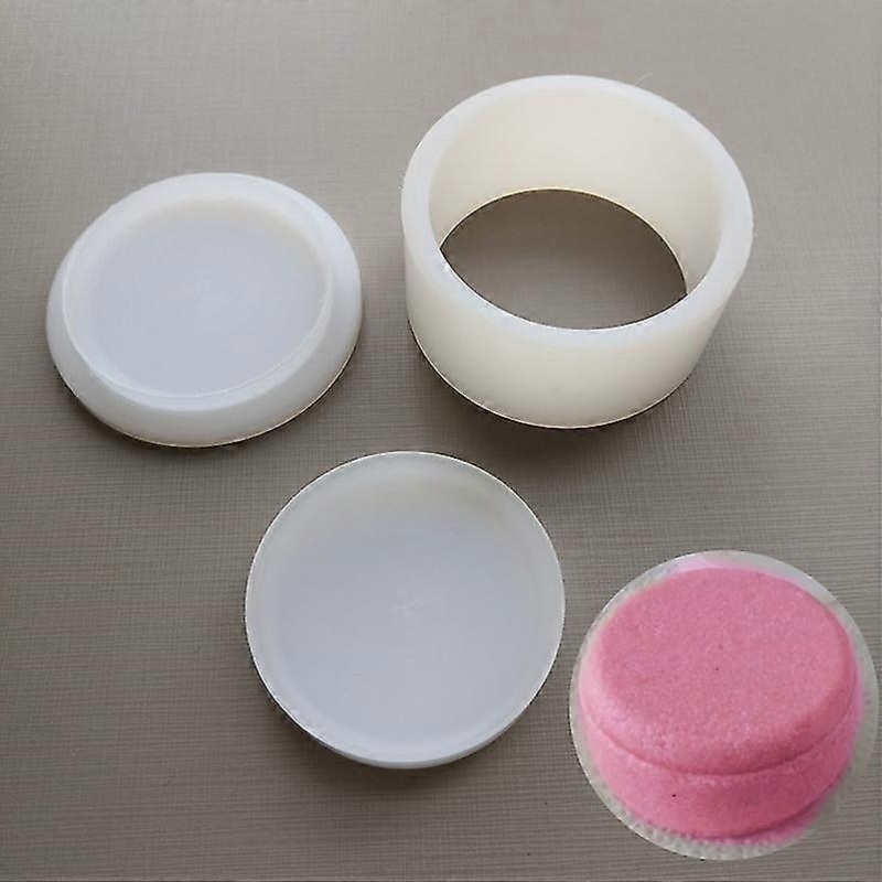plastic round solid shampoo press bar mold 2.5inch 6.35CM diameter max volume 95g bath bomb mold Zekai