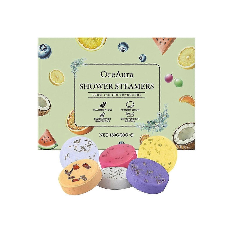 Shower Steamers Aromatherapy,6pcs Premium Shower Bombs with Essential Oils. Self Care Gifts for Teen Girls and Women.