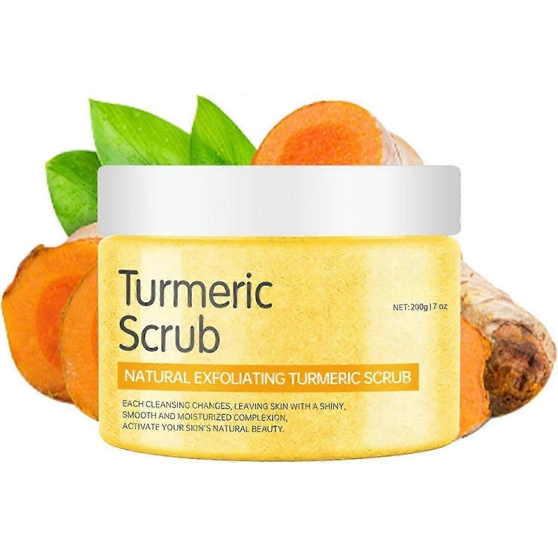 Turmeric Body Scrub, Turmeric Face Scrub, Body Exfoliator, Moisturizing Body Spa Care, Body Skin Care Scrub For Neck, Butt, Back Acne,  Dry & Dull Ski