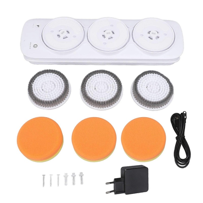 Wall Mounted Back Scrubber IPX7 Water Resistant Electric Shower Brush Bathing Machine for Bathroom E