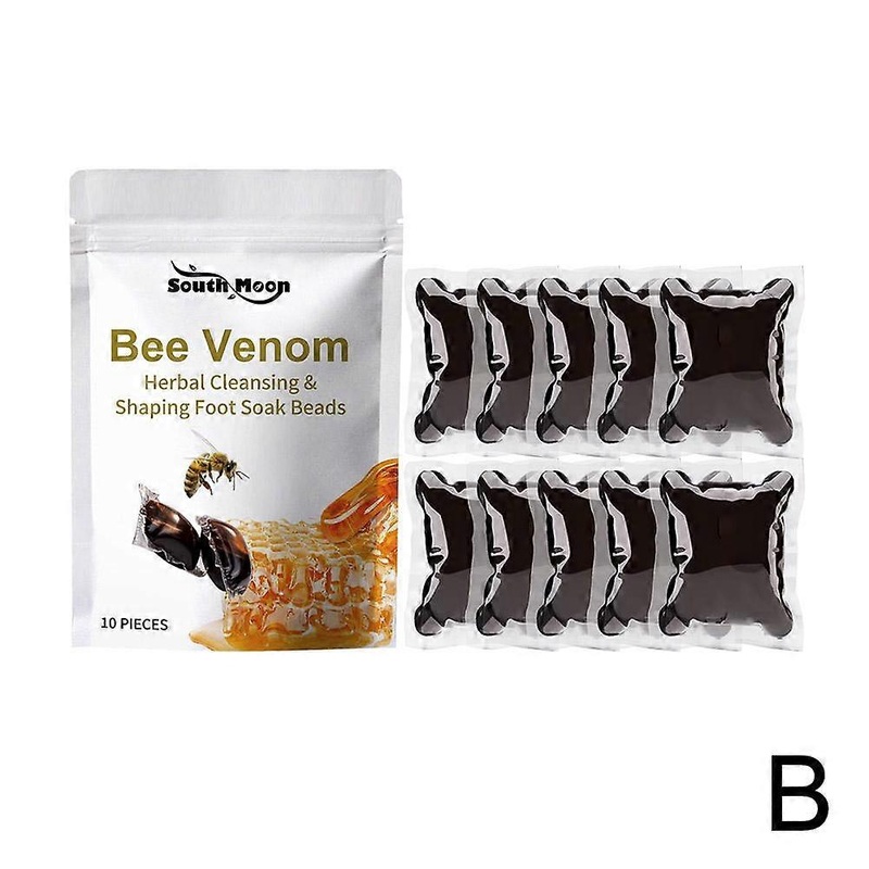 10pcs(A)$Bee venom foot bath gel beads