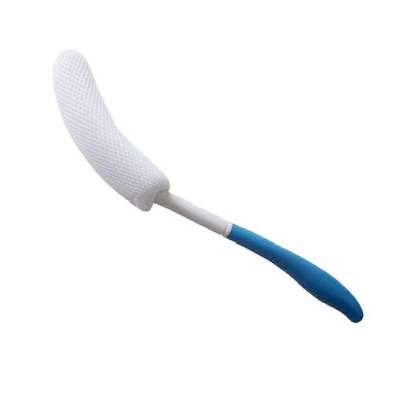 15.35 Inch Body Back Bath Brush – For Shower With Long Handle | Easy Reach Anti-Slip Handle Body Brush Long Curved Bath Brush
