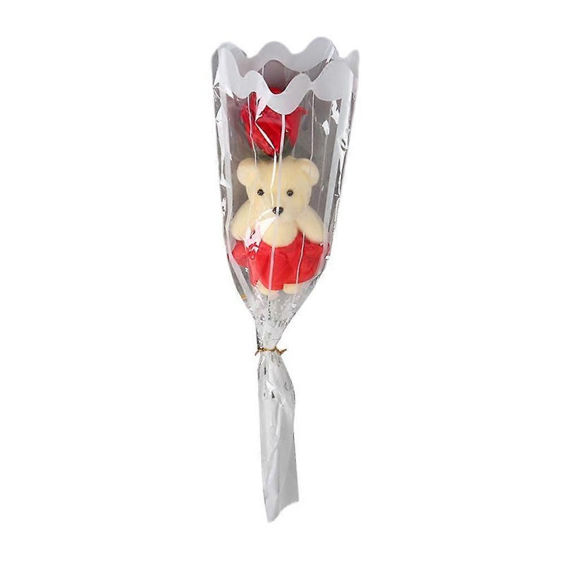 Roses Soap Flowers Bouquet With Bear Romantic Wedding Favors Rose Soaps Flower