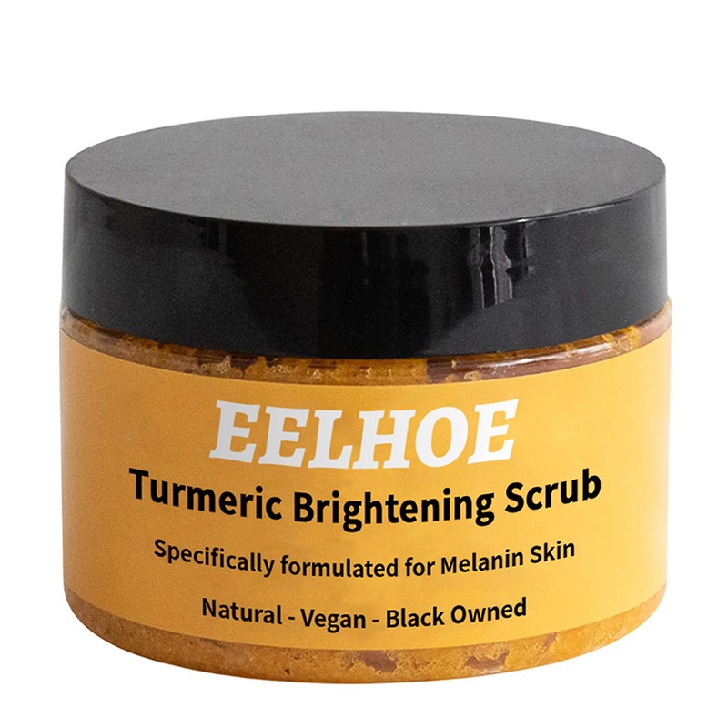 Turmeric Brightening Body Scrub Exfoliating Whitening Sea Salt Scrub for Women Men