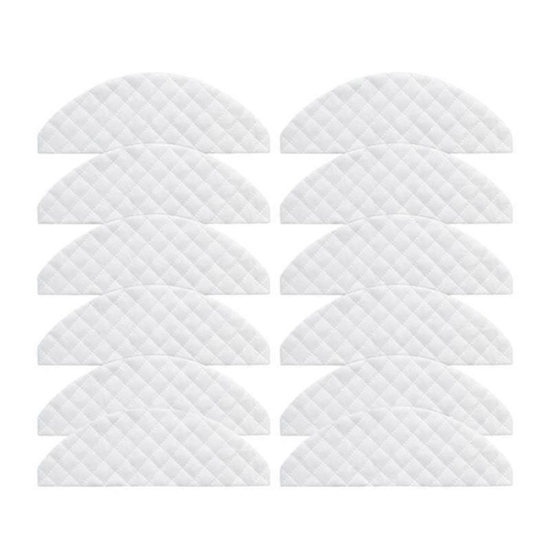 12Pcs Mops Cloths Disposable Wipes Parts Accessories for EVE Plus Robot Cleaner Sweeper