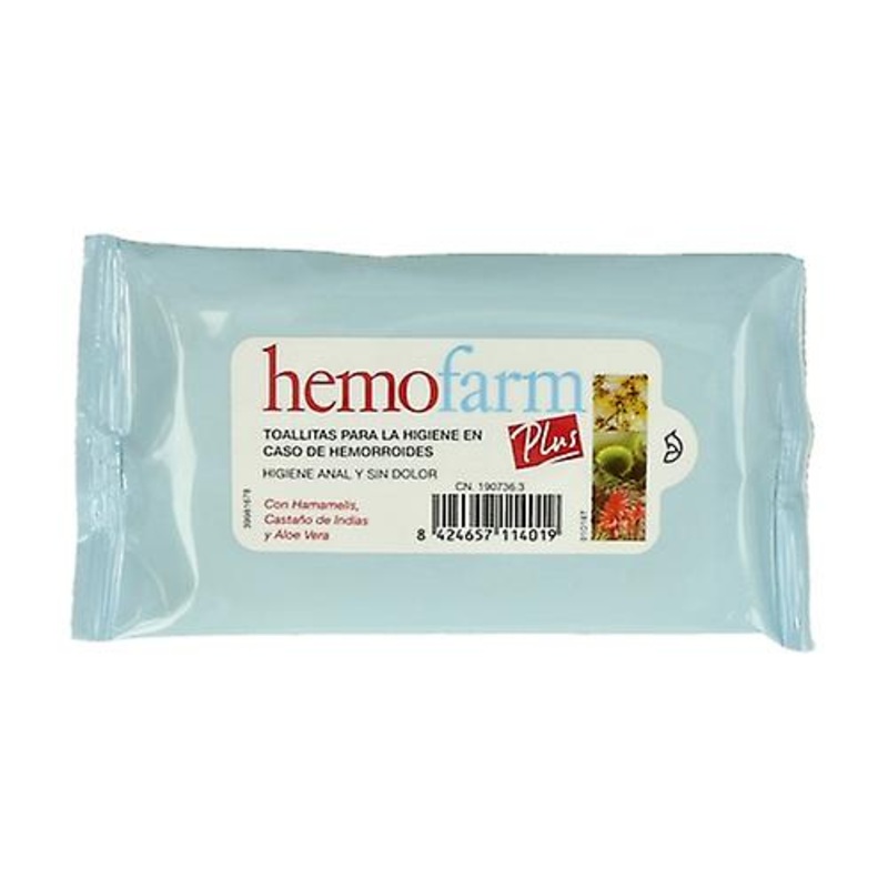 Hemofarm Plus wipes 20 units