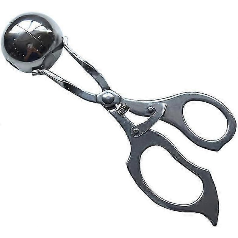 Stainless Steel Ball Tongs For Meatballs, Cake, Ice Cream, Bath Bombs Size L