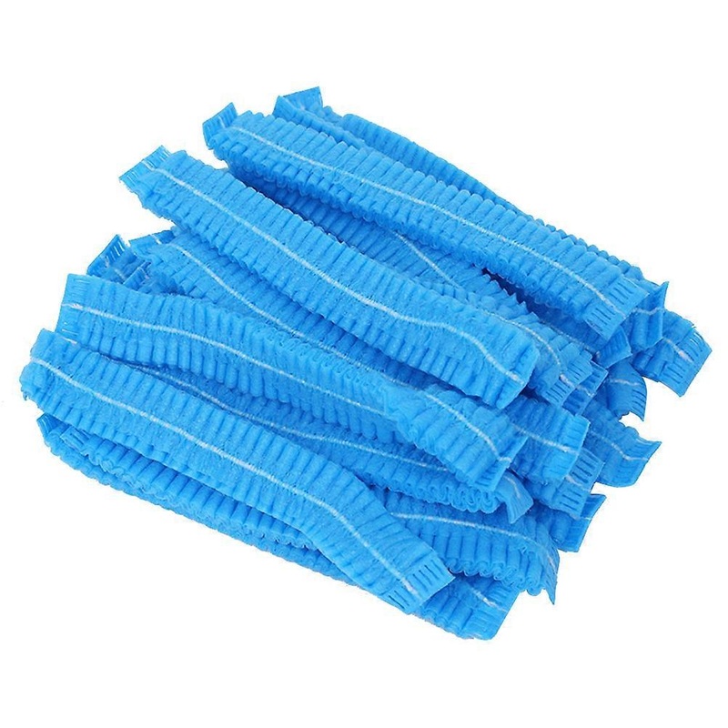 100 Pcs Food Service Cap Salon Spa Disposable Hair Head Cover Disposable Caps