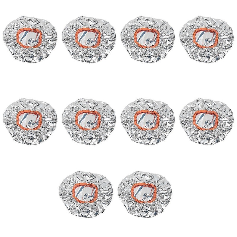 10pcs Hair Dye Processing Hat Constant Temperature Aluminum Foil Deep