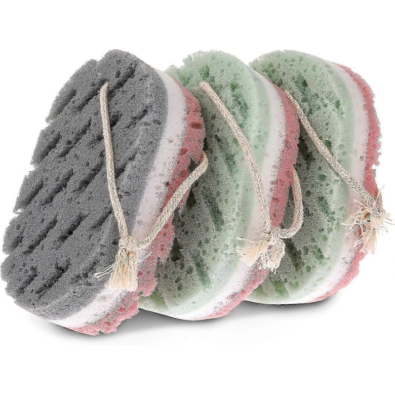 Pack Bath Sponges for Women, Deep Exfoliating Body Loofah Sponges, Large Shower Sponges, Bath Accessories