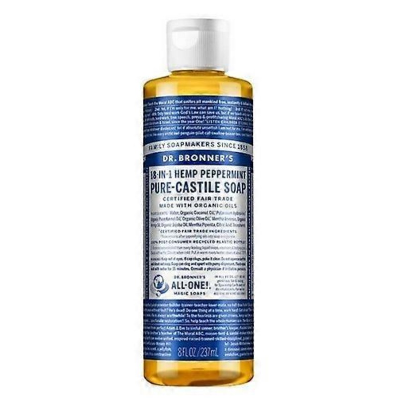 Pure Castile Liquid Soap Hemp Peppermint, 237 Ml by Dr.Bronner’s
