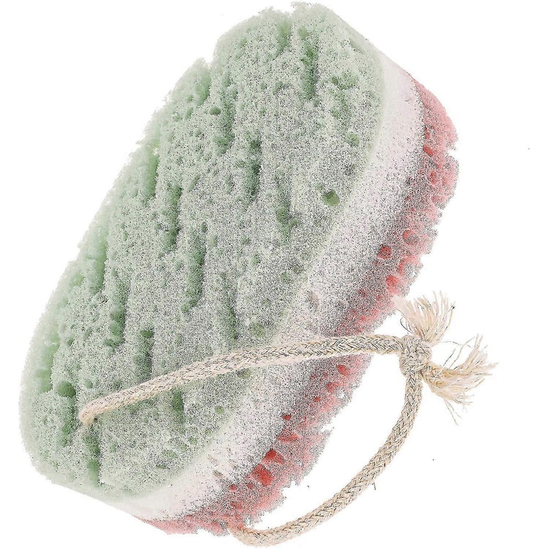 Reusable Loofah Bath Sponge Exfoliating Body Sponge Large Bath Accessory (Green)