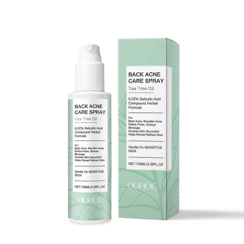 1-3Pcs Body & Back Acne Care Spray, Powerful Back Acne Repair Spray, Salicylic Acid & Tea Tree Oil Effective for Men Women