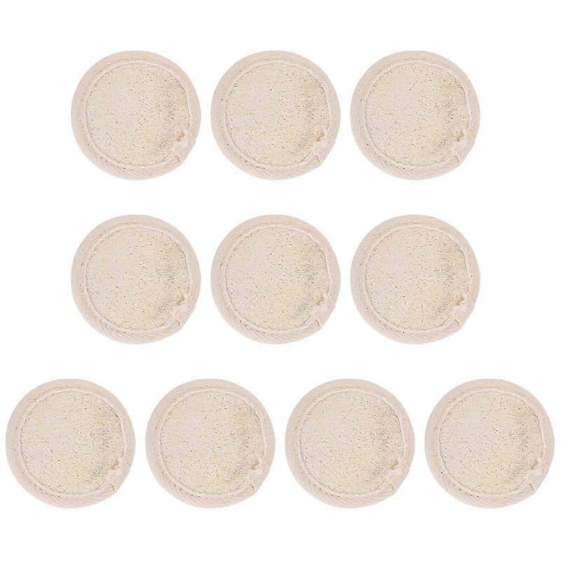 1 Set Round Loofah Pads for Face Scrub & Makeup Removal – 6.5×6.5cm