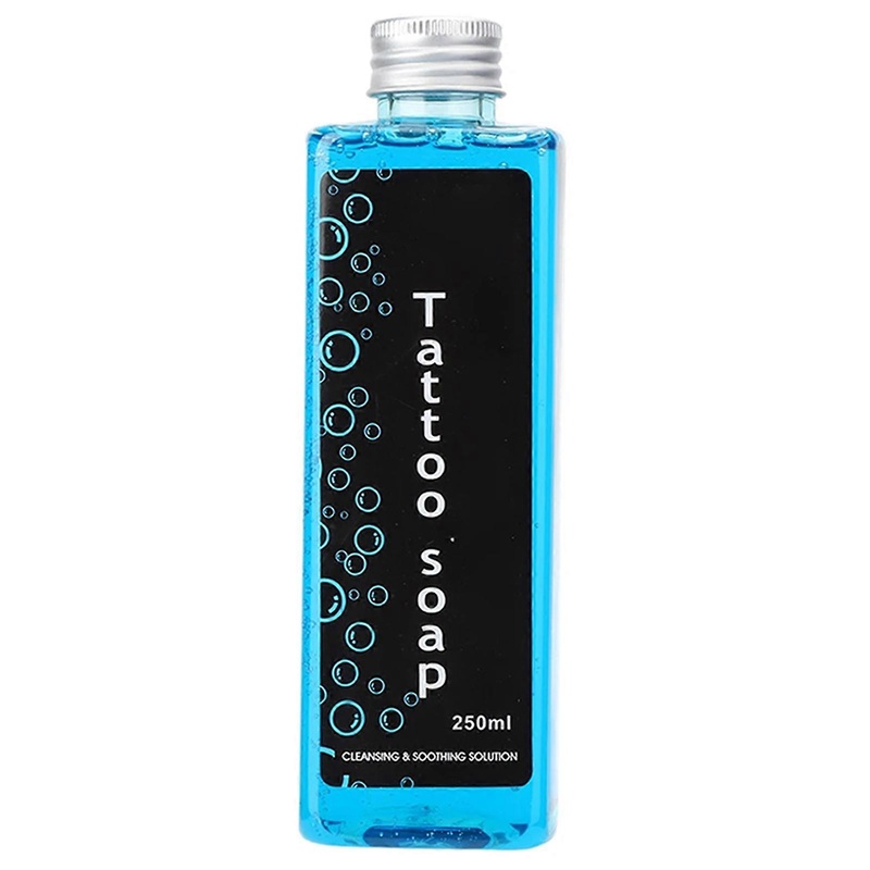 250ML Blue Soaps Tattoo Cleaner Natural Deep Cleansing Tattoo Liquid Soaps for Men Women