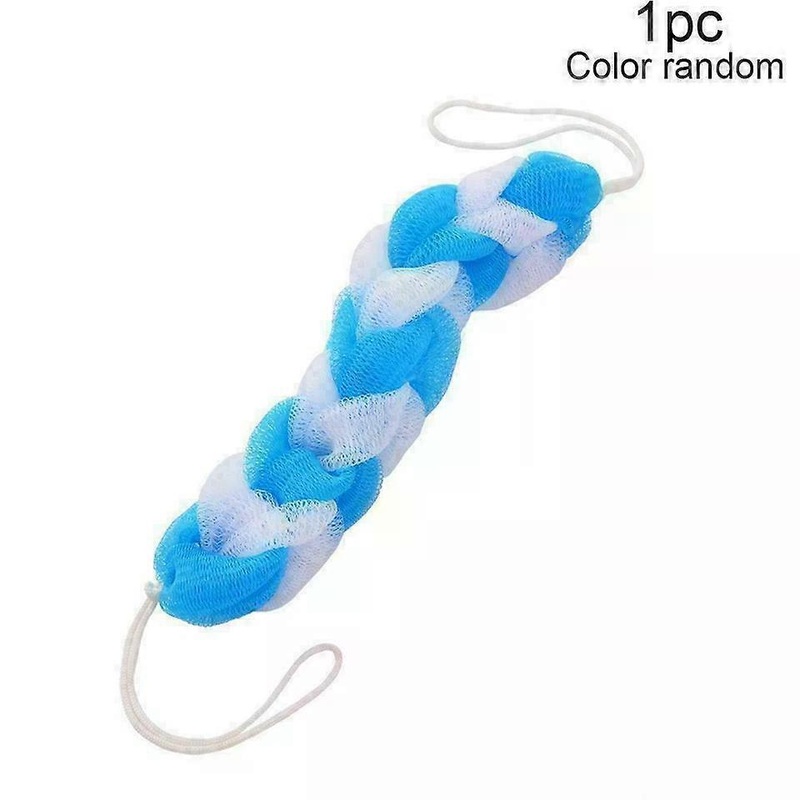 Peeling Loofah Puff, Soft Mesh Exfoliating Bath Sponge, 53cm Length with Hanging Rope
