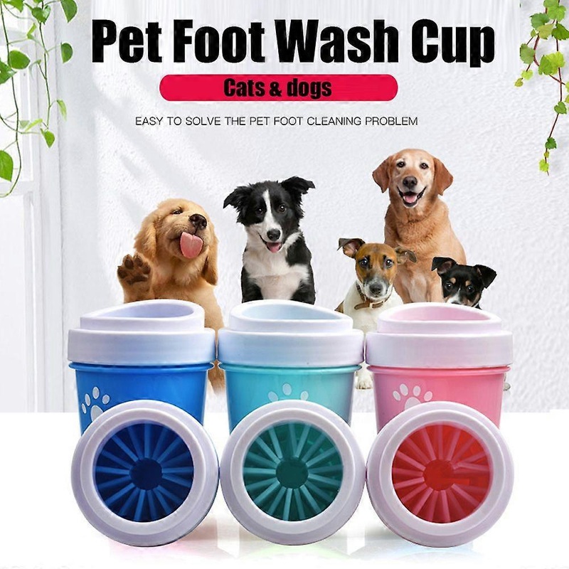 1PC Dog Paw Cleaner Cup Soft Silicone for Dogs Foot Wash Tool Pet Feet Washer Portable Cat Dirty Paw Wash Brush Clean Cup