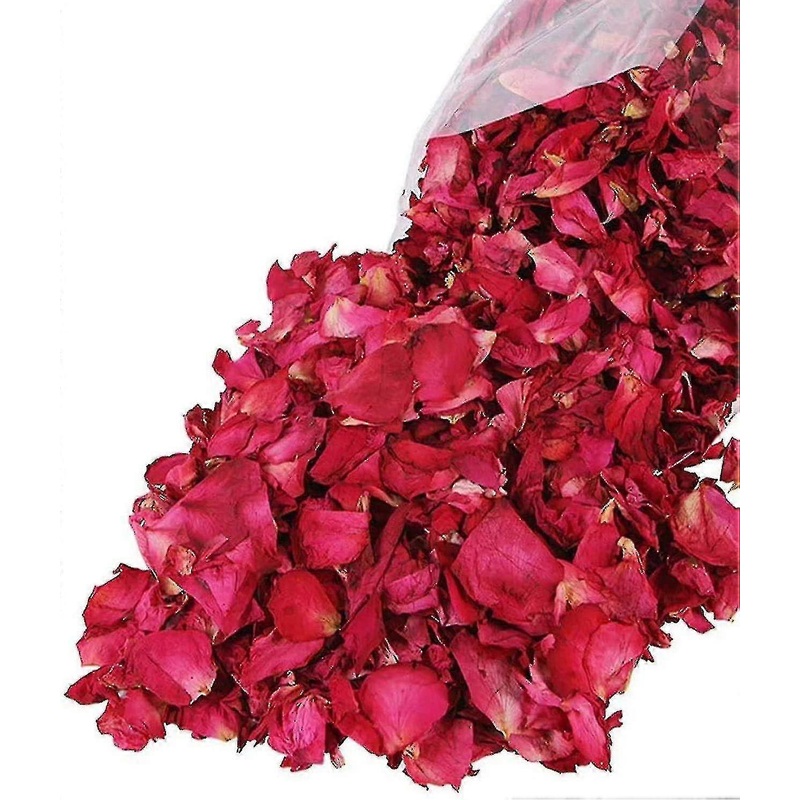300g Natural Dried Rose Petals for Bath, Body & Foot Soak – Real Red Flower Petals