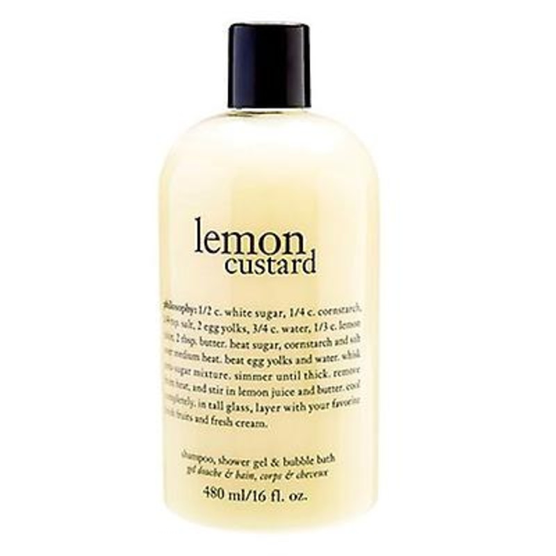 Philosophy Lemon Custard Shampoo, Shower Gel & Bubble Bath 16oz / 480ml