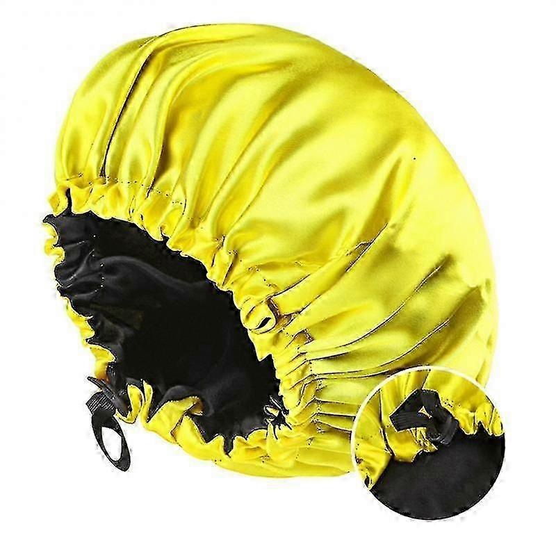Women Reversible Satin Sleep Caps Adjustable Elastic Night Hair Protection Xixi