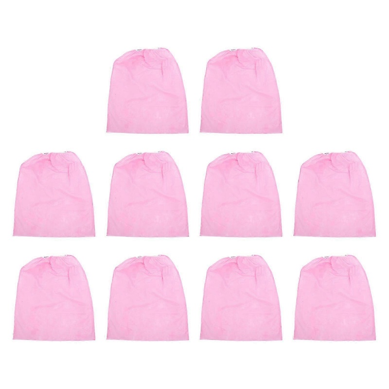 10pcs Disposable Spa Robes Non-woven Wrap Elastic Body Cover Pink 77x25x0.2cm