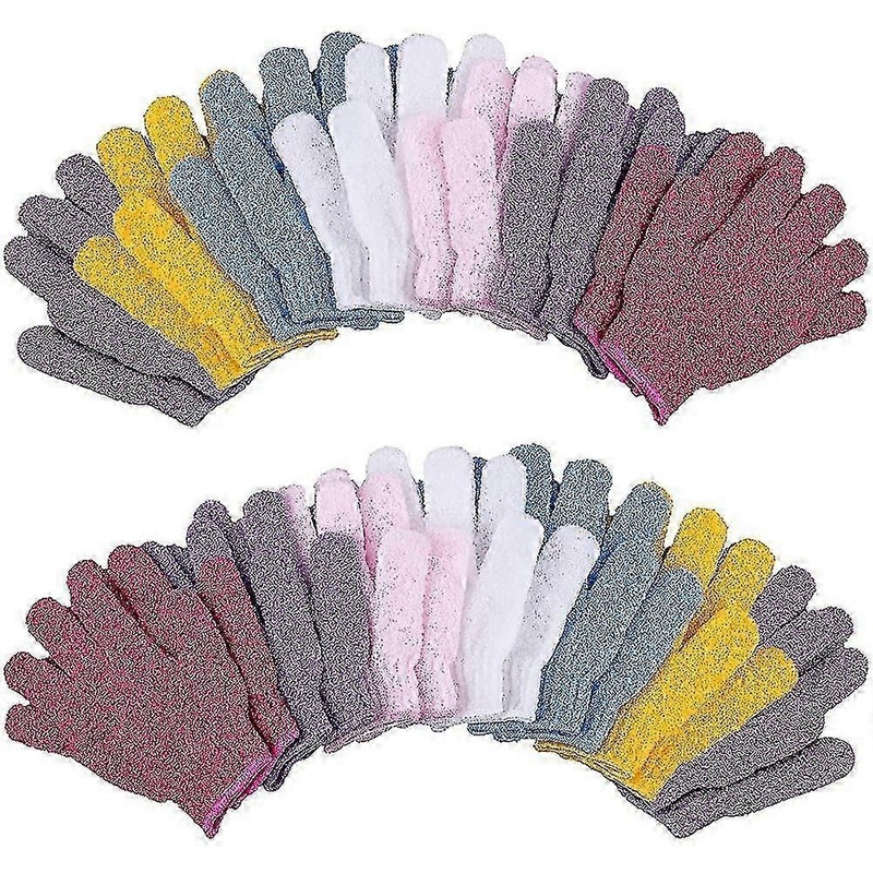 14 Pairs Of Exfoliating Gloves Body Scrubbing Glove Removal Of Dead Skin