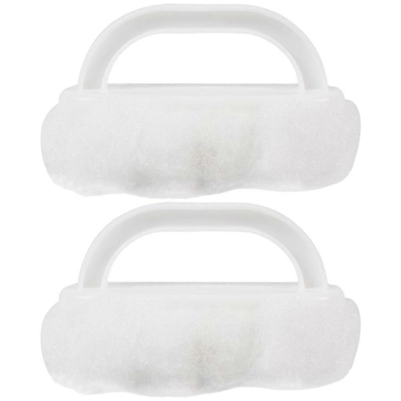 White Bathtub Cleaning Brush for Household Use 8Pcs with Handle