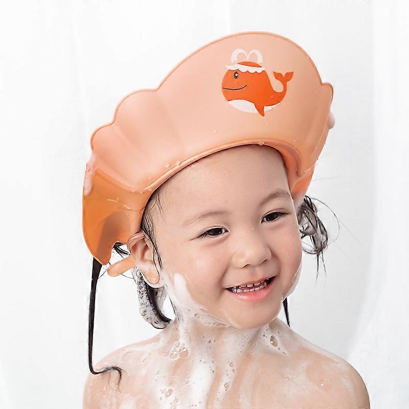 1 pcs pink Baby Shower Hat, Infant Toddler Swim Visor, Shower Hat for 0-9 Years Old Kids, Adjustable Visor Children’s Swim Caps Protect Children’s Eye