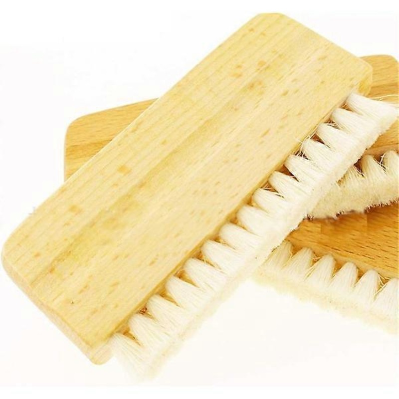1 piece beech wood wool keyboard brush for cleaning record dust,