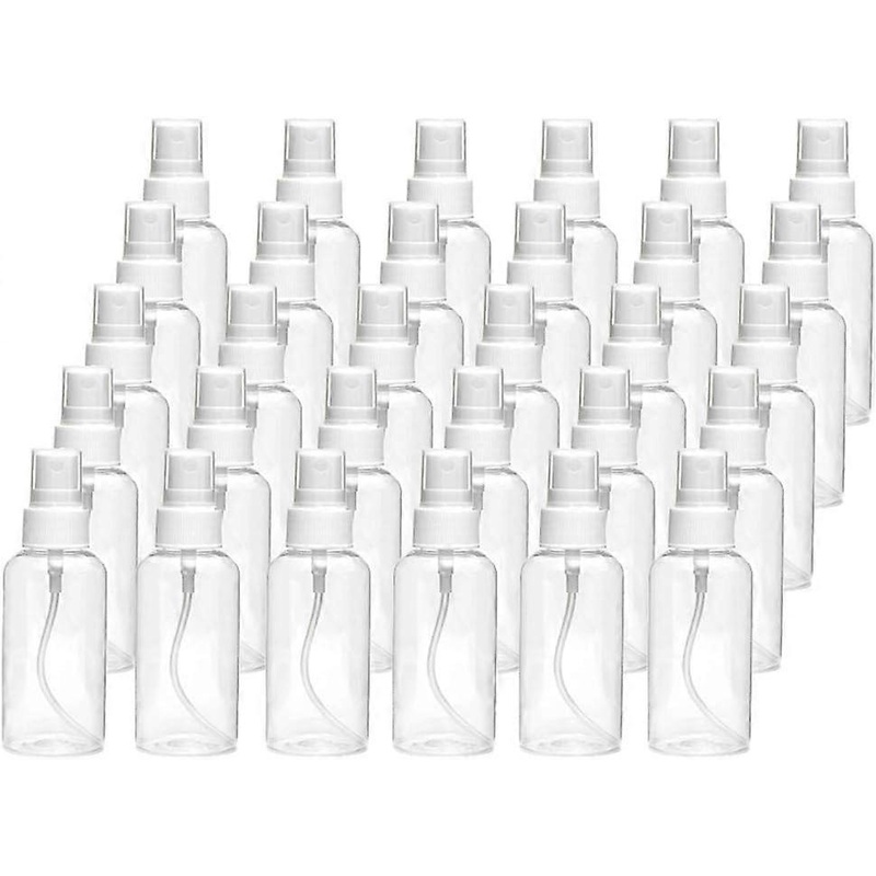 30-pack 30 ml (1 oz) fine mist sprayer mini spray bottles with pump spray caps, refillable and reusable