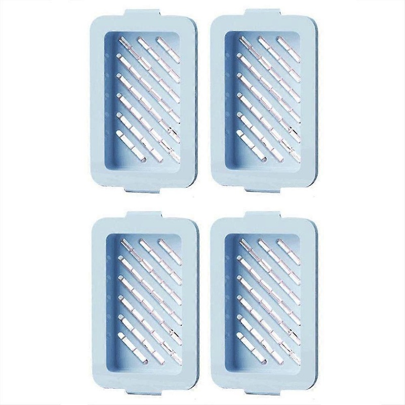 4pcs /Pack Multifunctional High Elastic Mesh Anti-slip Drain Foaming Soap Box